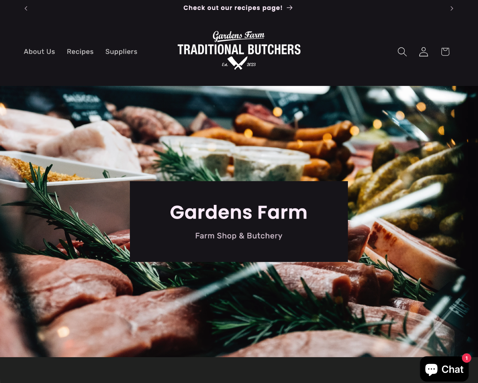 Gardens Farm Butchers digital project
